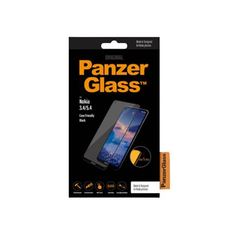 PanzerGlass | Screen protector - glass | Nokia 3.4, 5.4 | Glass | Black | Transparent